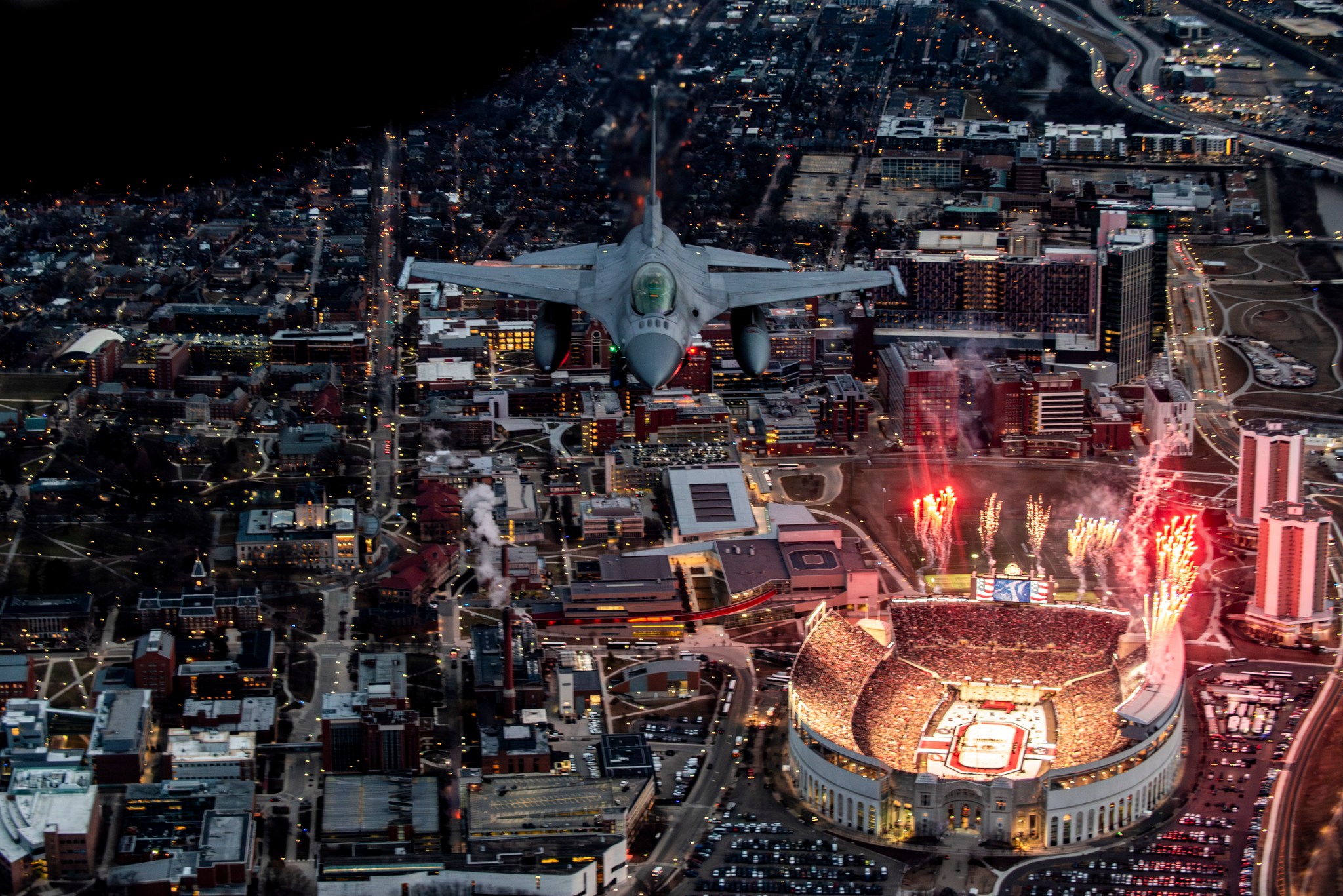 NHL Stadium Series Flyover, Ohio Stadium 1 March 2024
