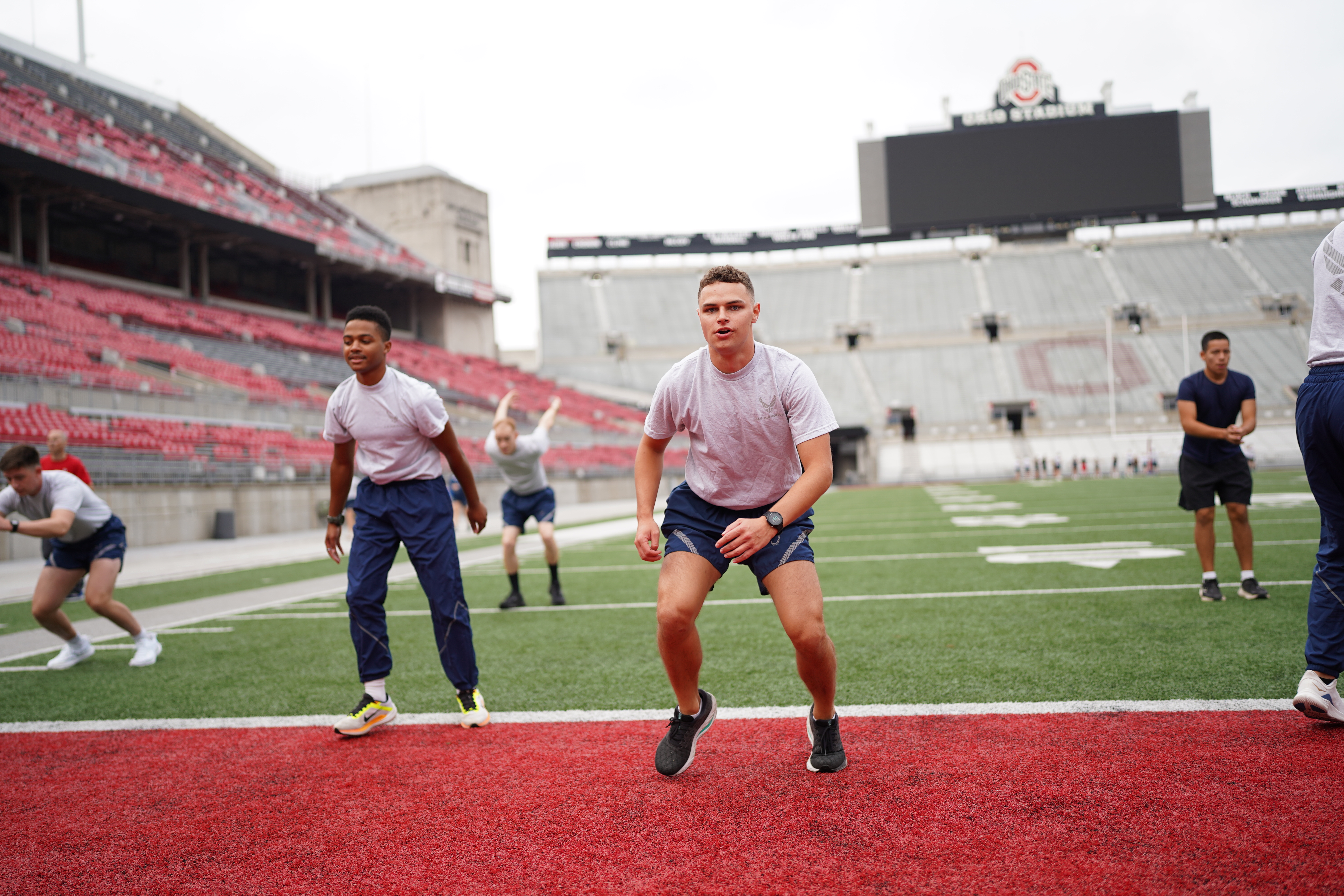 Cadets Training in Ohio Stadium